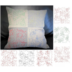 Stickserie - Christmas Backgrounds Quiltmotive